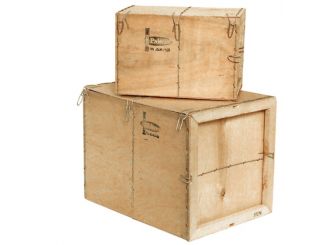 Caisses bois déroulé